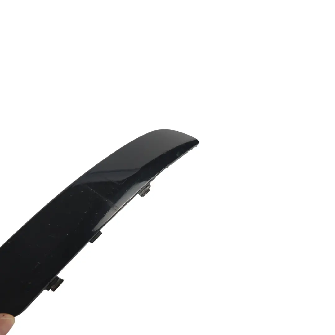 VW Eos 1F Front Bumper Moulding Trim Cover Right O/S Deep Black Pearl Effect-C9X - SKU 1Q0807834-DBL - Part number 1Q0807834