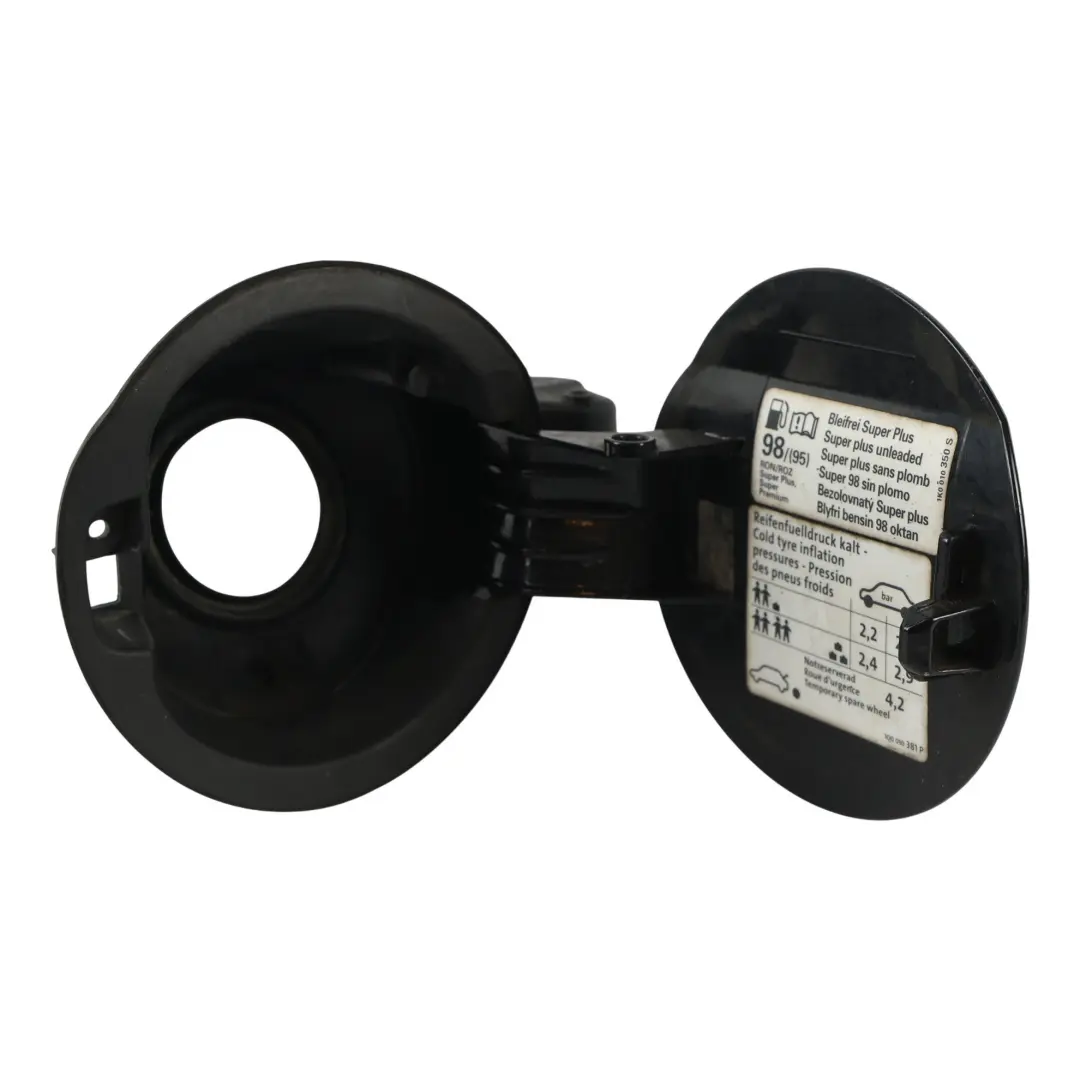 1F Fuel Filler Flap Tank Cap Cover Deep Black - C9X 1K0010497 to VW Volkswagen Eos with Part number 1Q0809857 VW Volkswagen Eos 1F Fuel Filler Flap Tank Cap Cover Deep Black - C9X 1K0010497 - SKU 1Q0809857-DBL - Part number 1Q0809857