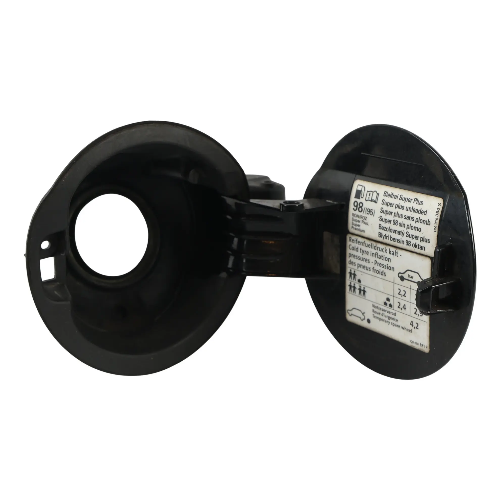 Volkswagen Eos 1F Tankdeckel Abdeckung Tiefschwarz C9X 1K0010497