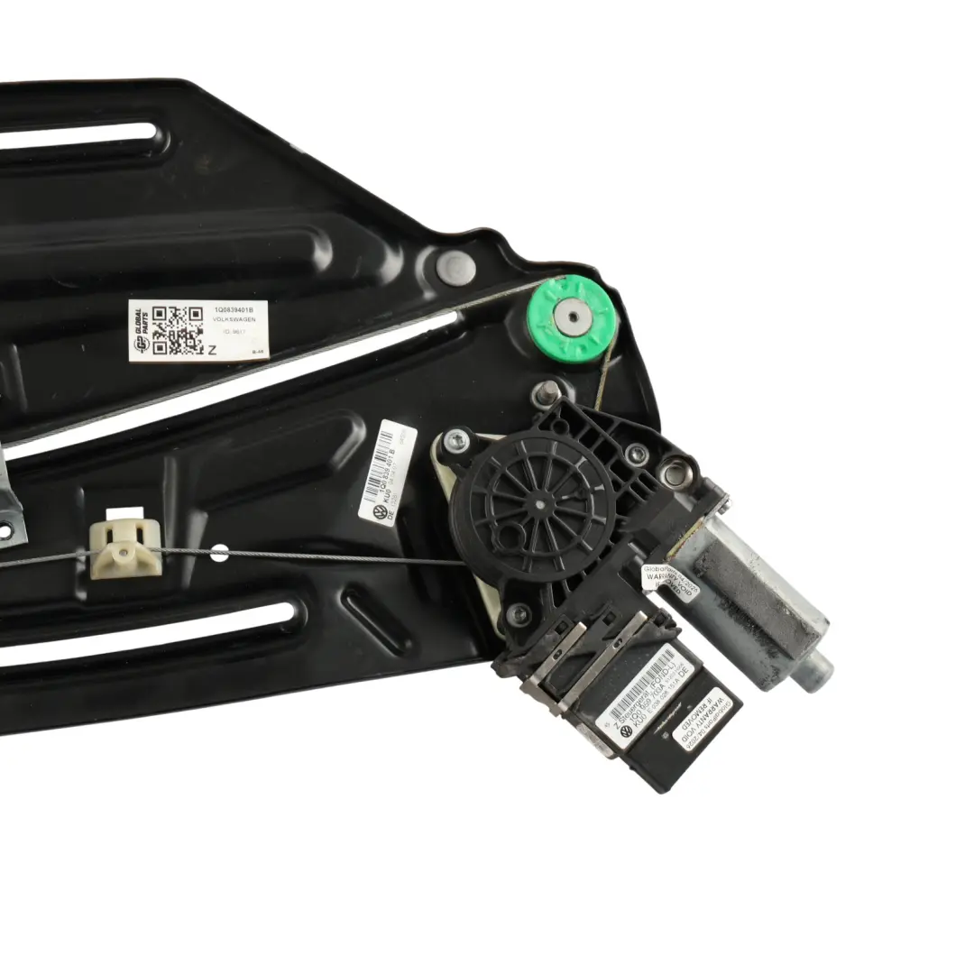 1F Window Glass Regulator Lifter Rear Left N/S to Volkswagen VW Eos with Part number 1Q0839401B Volkswagen VW Eos 1F Window Glass Regulator Lifter Rear Left N/S - SKU 1Q0839401B - Part number 1Q0839401B