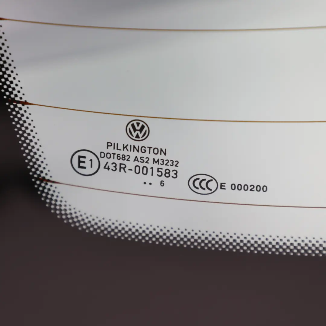 Volkswagen VW Eos Cabrio Szyba Tylna Dach Składany Przyciemniana AS3 - SKU 1Q0845051A - Numer Części 1Q0845051A