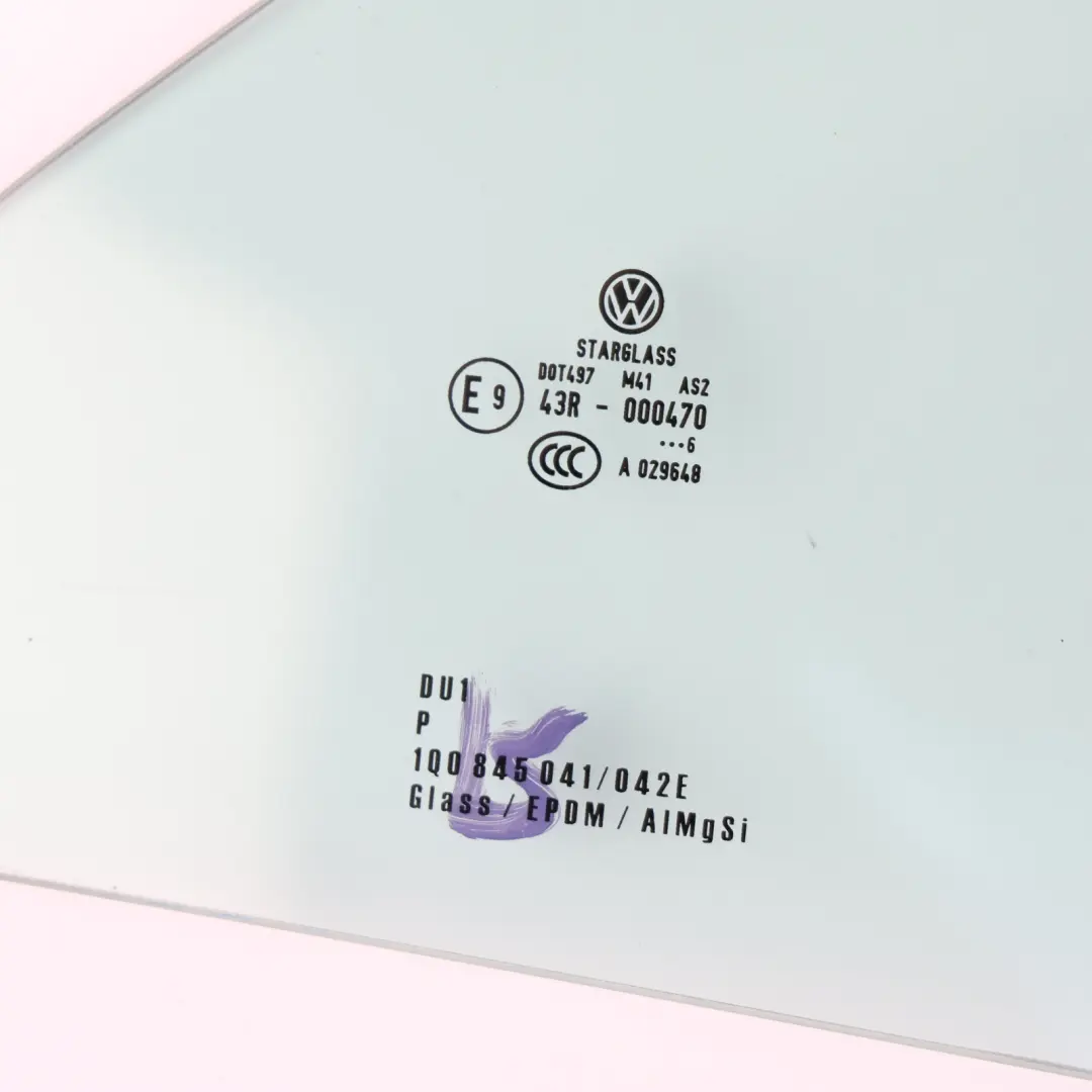 1F Rear Window Glass Glazing Right O/S AS2 Green to VW Volkswagen Eos with Part number 1Q0847272C VW Volkswagen Eos 1F Rear Window Glass Glazing Right O/S AS2 Green - SKU 1Q0847272C - Part number 1Q0847272C