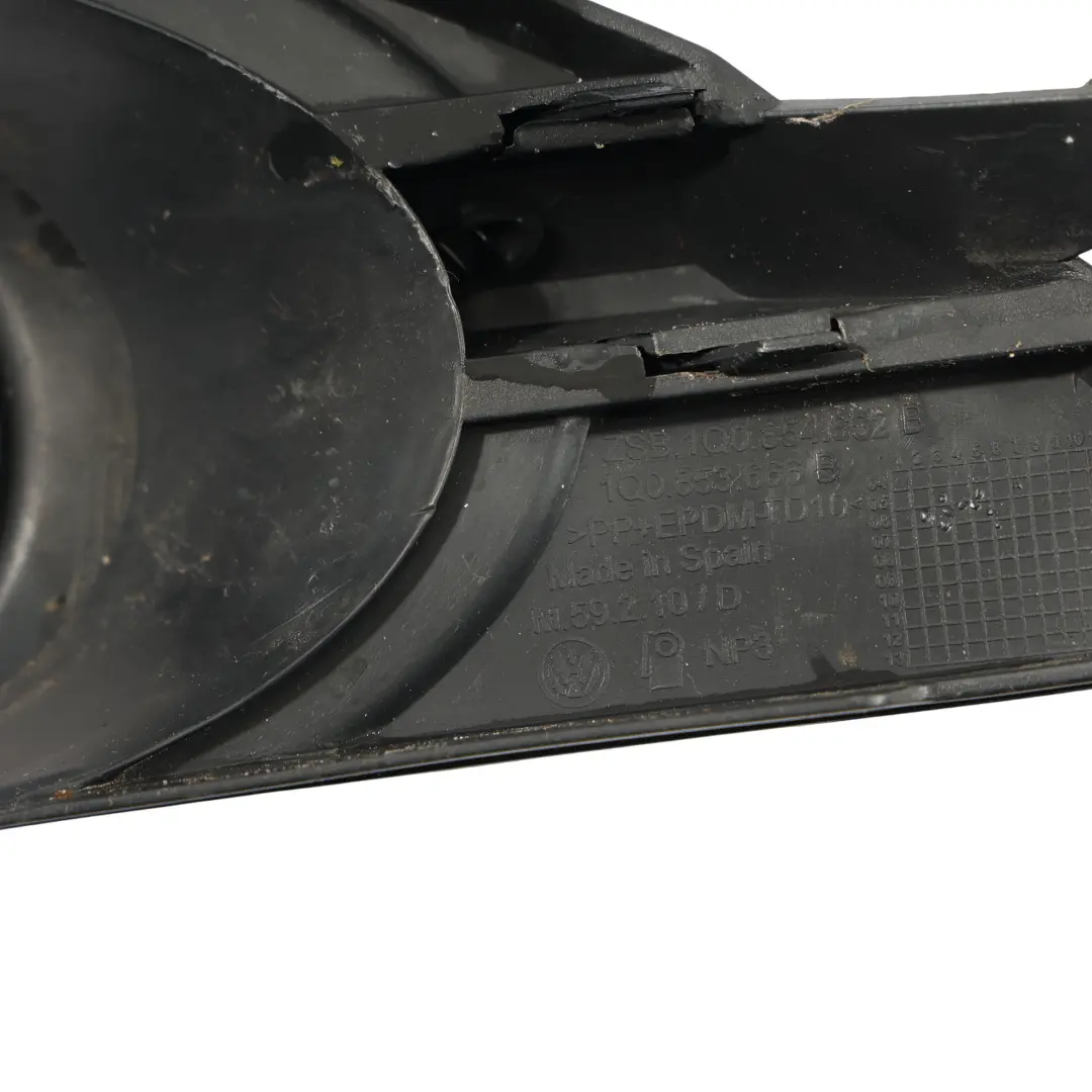 Volkswagen Eos Front Bumper Fog Light Trim Cover Right O/S Black - SKU 1Q0853666B - Part number 1Q0853666B