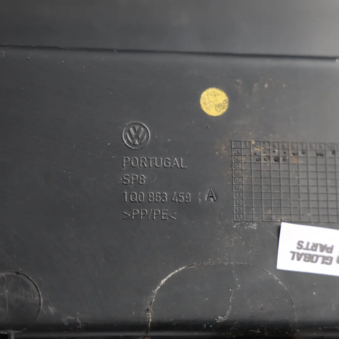 VW Eos 1F Rear Boot Trunk Lock Carrier Surround Panel Strip Black - SKU 1Q0863459A - Part number 1Q0863459A