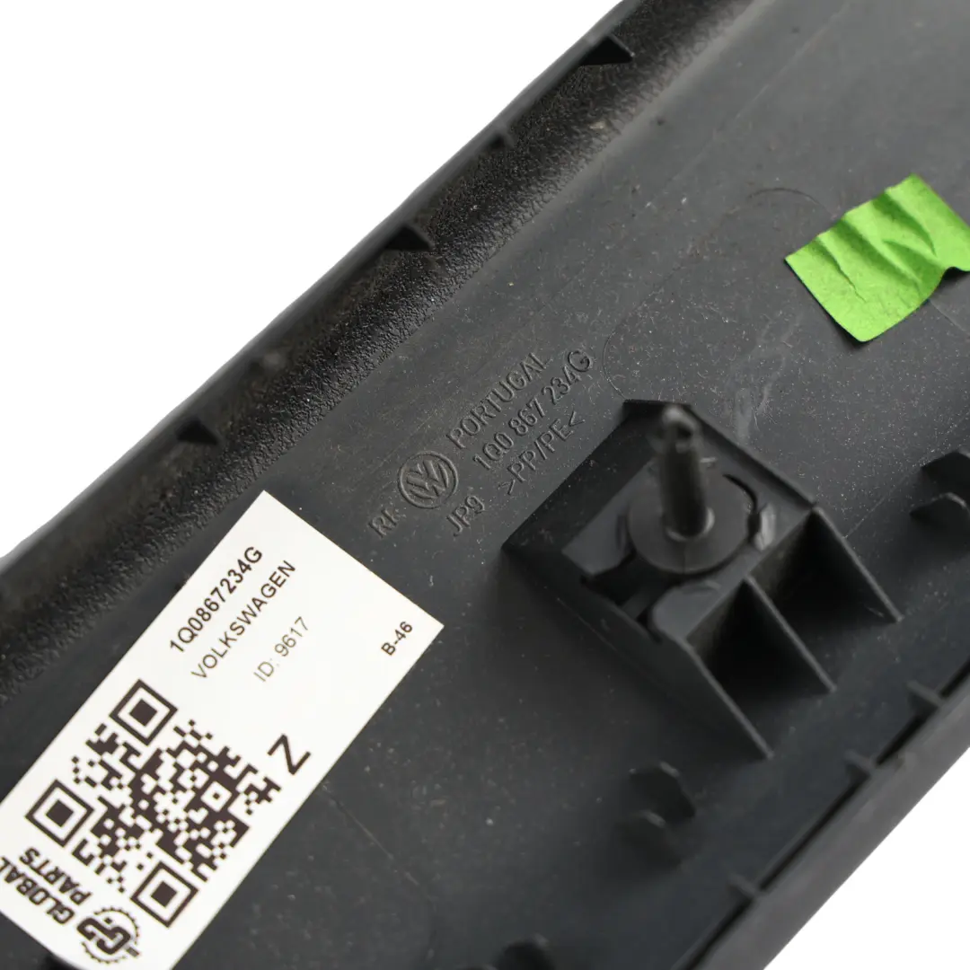 Volkswagen Eos 1F Upper A Pillar Trim Cover Moulding Black Right O/S - SKU 1Q0867234G - Part number 1Q0867234G