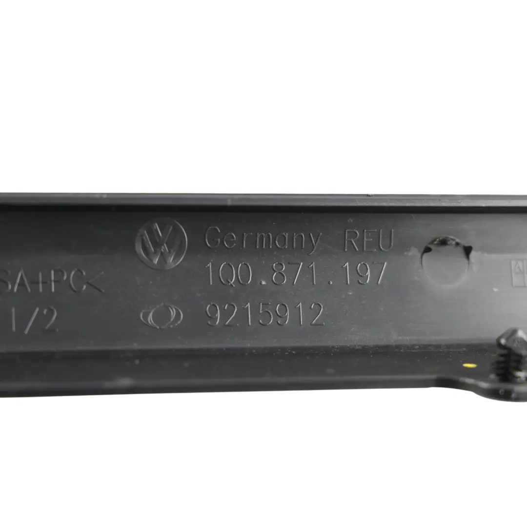 VW Eos 1F Rear Window Glass Glazing Trim Cover Panel Lower Black - SKU 1Q0871197A - Part number 1Q0871197A