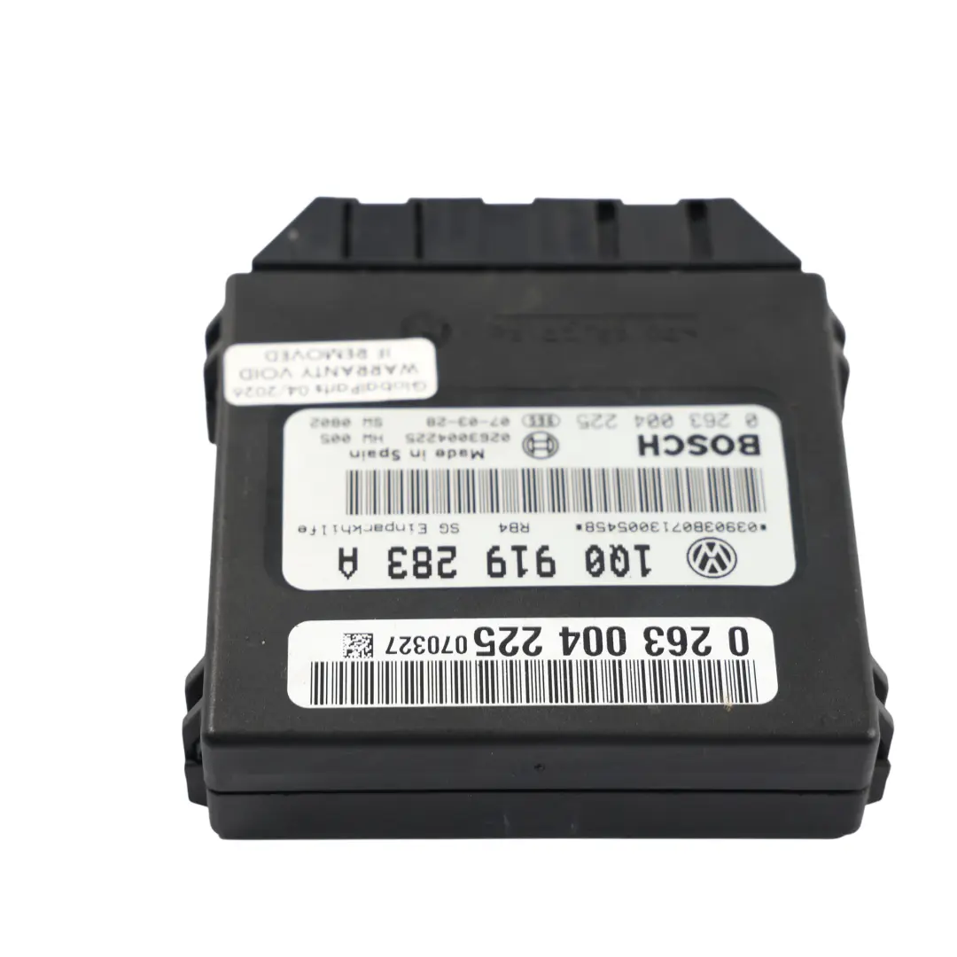 1F Einparkhilfe PDC Sensor Steuergerät Modul ECU für Volkswagen Eos mit Teilenummer 1Q0919283A Volkswagen Eos 1F Einparkhilfe PDC Sensor Steuergerät Modul ECU - SKU 1Q0919283A - Teilenummer 1Q0919283A