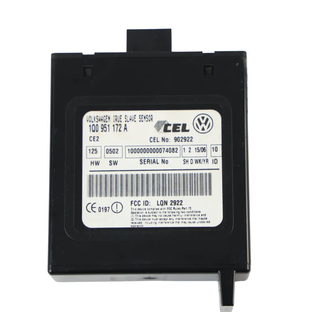 Module Capteur Alarme pour Volkswagen Eos à propos du numéro de pièce 1Q0951172A Volkswagen Eos Module Capteur Alarme - SKU 1Q0951172A - Numéro de pièce 1Q0951172A