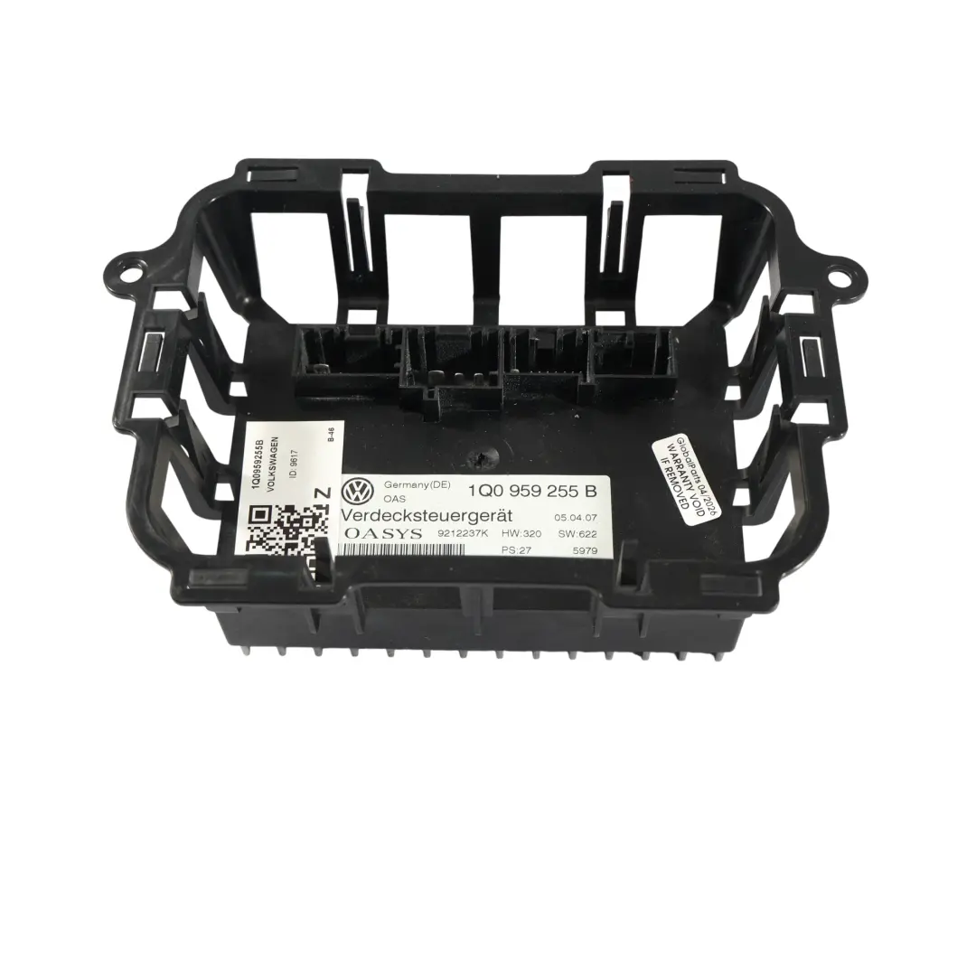 1F Cabriolet Module Contrôle ECU Toit Hydraulique pour Volkswagen Eos à propos du numéro de pièce 1Q0959255B Volkswagen Eos 1F Cabriolet Module Contrôle ECU Toit Hydraulique - SKU 1Q0959255B - Numéro de pièce 1Q0959255B