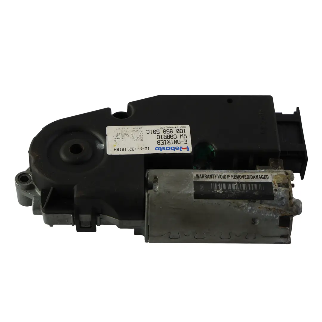 1F Convertible Motor Unidad Techo Solar para Volkswagen Eos con número de pieza 1Q0959591C Volkswagen Eos 1F Convertible Motor Unidad Techo Solar - SKU 1Q0959591C - Número de pieza 1Q0959591C