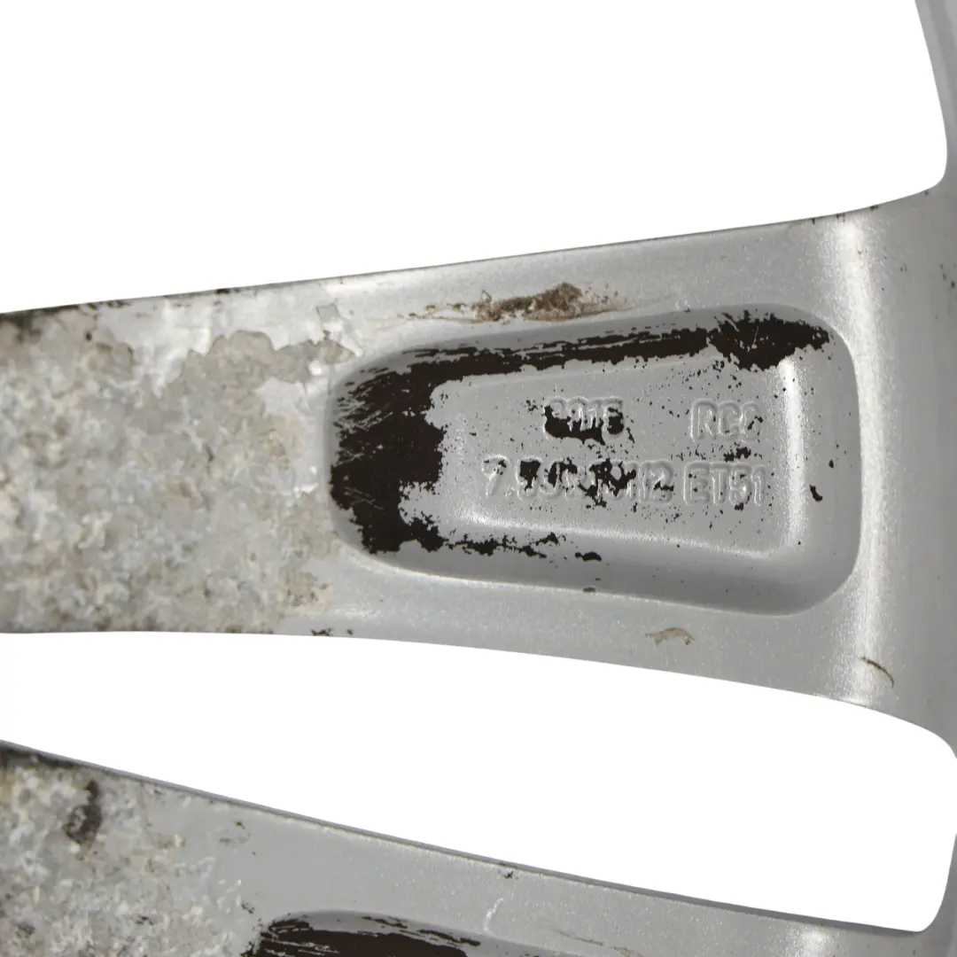 Skoda Octavia RS Mk2 Argento Cerchio In Lega 18" 7.5J ET:51 - SKU 1Z0601025AD-1 - Numero di parte 1Z0601025AD