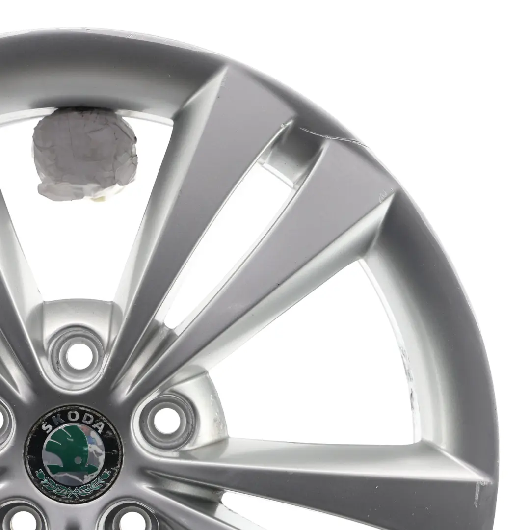 Skoda Octavia RS Mk2 Argento Cerchio In Lega 18" 7.5J ET:51 - SKU 1Z0601025AD-1 - Numero di parte 1Z0601025AD
