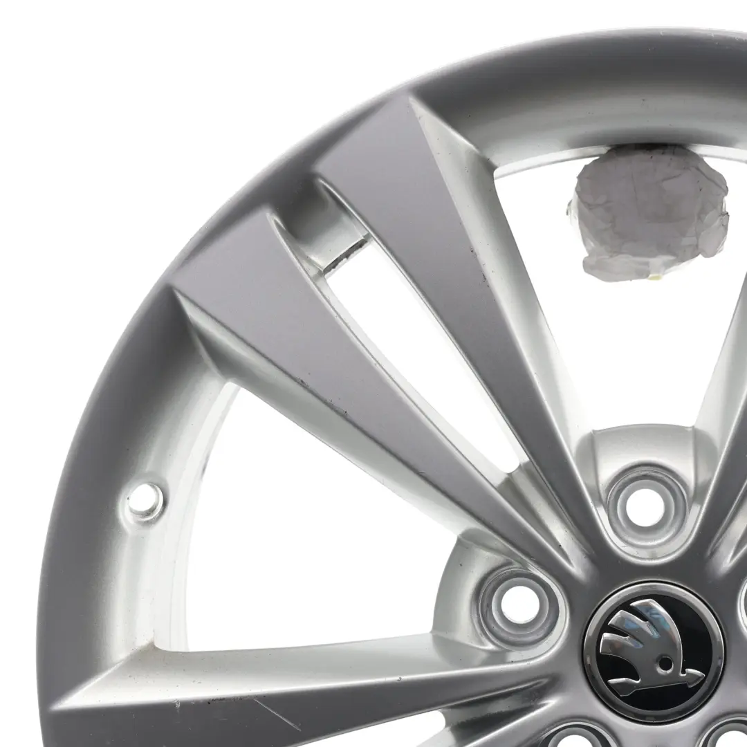 Skoda Octavia RS Mk2 Srebrna Felga Aluminiowa 18" 7.5J ET:51 - SKU 1Z0601025AD-2 - Numer Części 1Z0601025AD