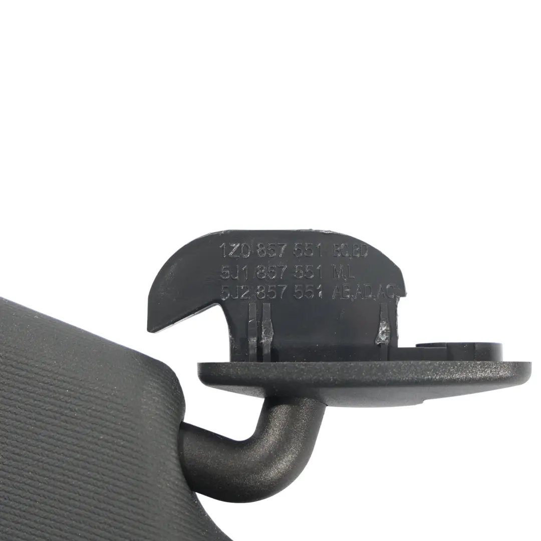 Skoda Octavia II Parasole Copertura Pannello Sinistro Nero - SKU 1Z0857551BC-1 - Numero di parte 1Z0857551BC