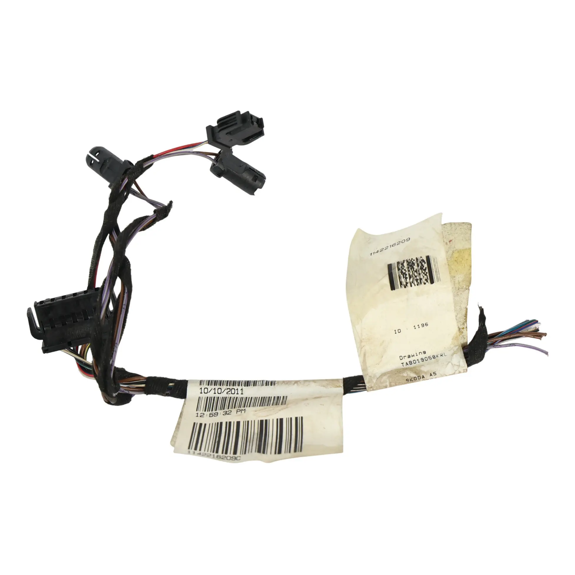 Skoda Octavia MK2 1Z Kabelbaum Rücklicht Seitenteil Hinten Links 1Z5945111B