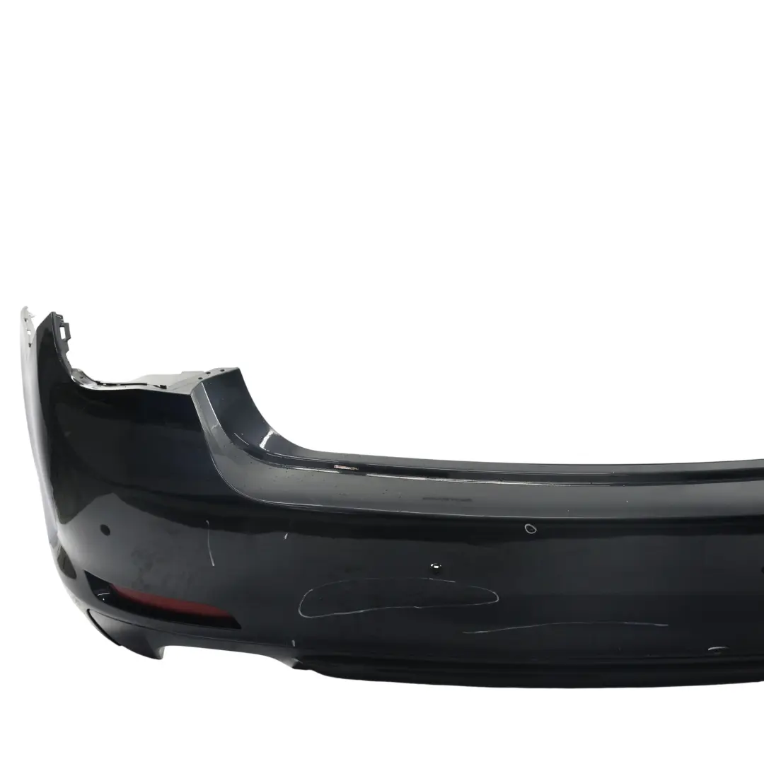 BMW F01 F02 F04 Rear Bumper Trim Panel Cover PDC Azurit Black Metallic - S34 - SKU 2152307-AZB - Part number 2152307
