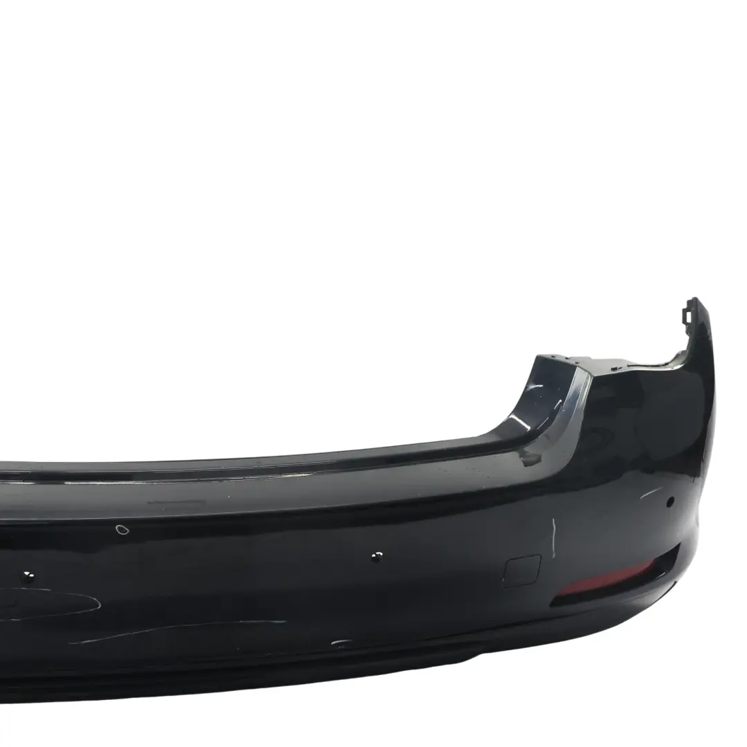 BMW F01 F02 F04 Rear Bumper Trim Panel Cover PDC Azurit Black Metallic - S34 - SKU 2152307-AZB - Part number 2152307