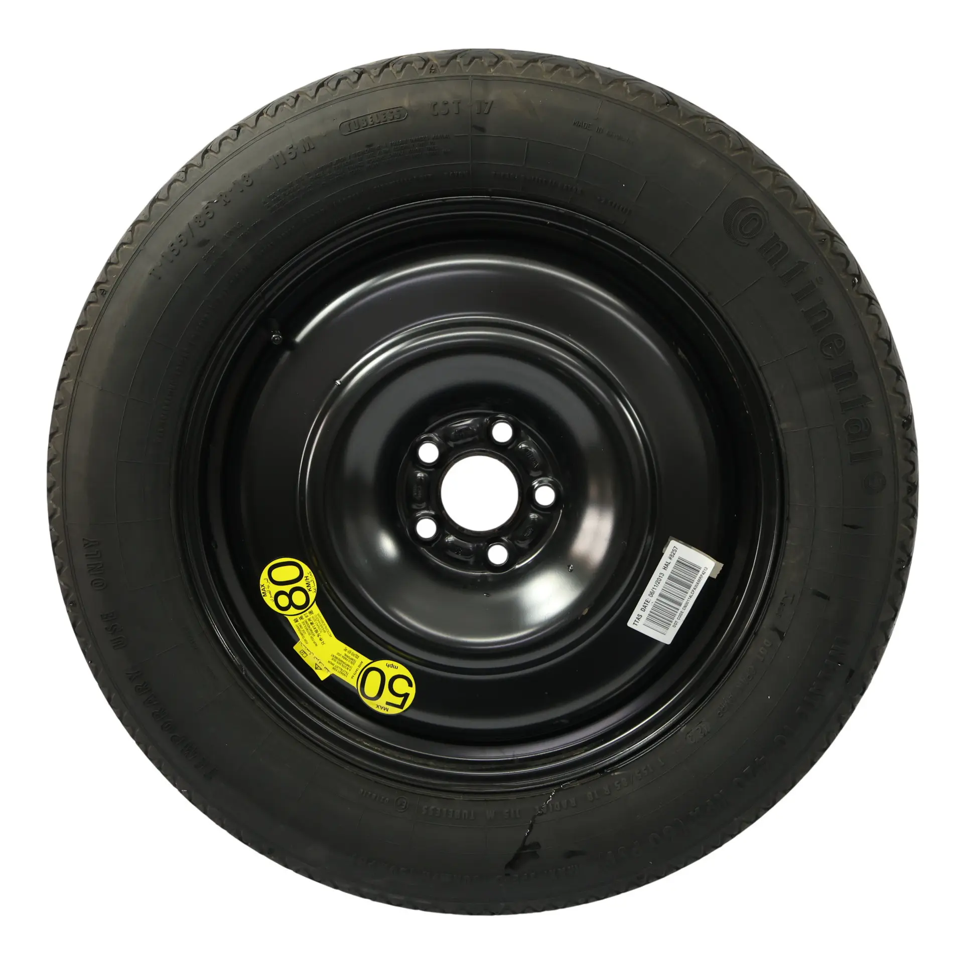 Land Rover Range Rover Evoque L538 Roue Secours Acier R18 ET15 155/80 BJ32-6A