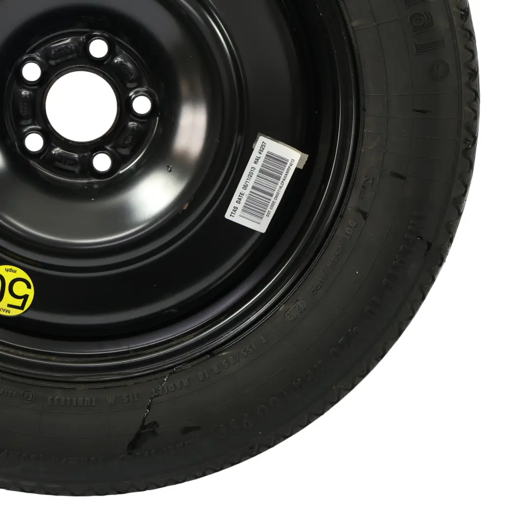 Ruota Scorta Acciaio R18 ET15 155/80 BJ32-6A per Land Rover Evoque L538 con numero di parte 2180801 Land Rover Evoque L538 Ruota Scorta Acciaio R18 ET15 155/80 BJ32-6A - SKU 2180801 - Numero di parte 2180801