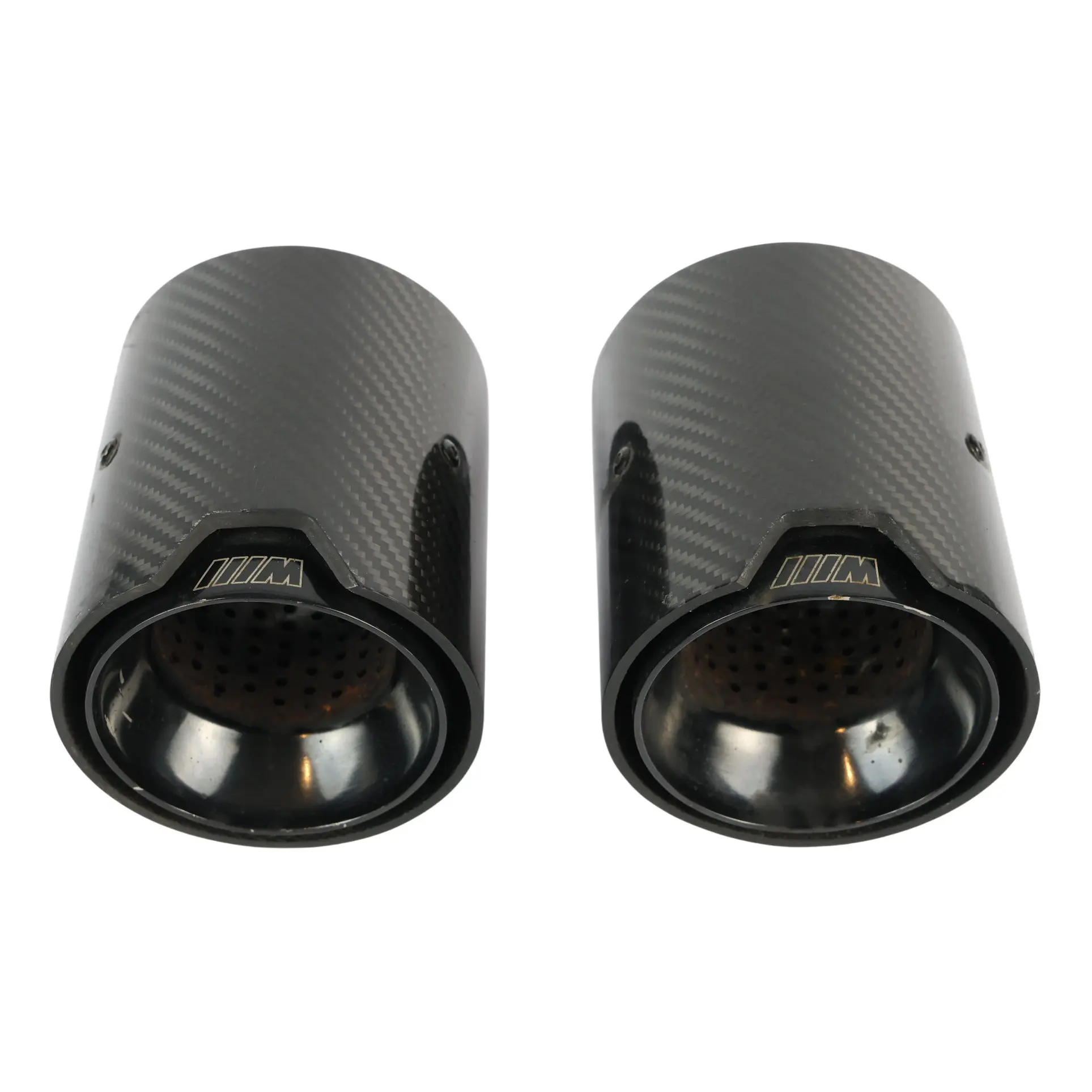 BMW F20 F21 LCI M140i B58 Puntas Escape M Performance Silenciador Negro Carbono