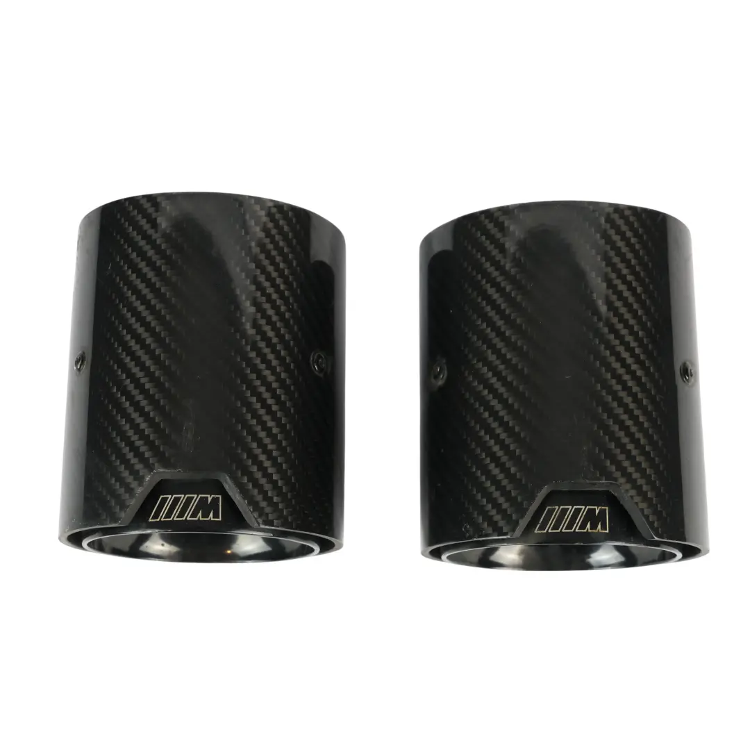 BMW F20 F21 LCI M140i B58 Auspuff Endrohre M Performance Dämpfer Schwarz Carbon - SKU 2286255 - Teilenummer 2286255
