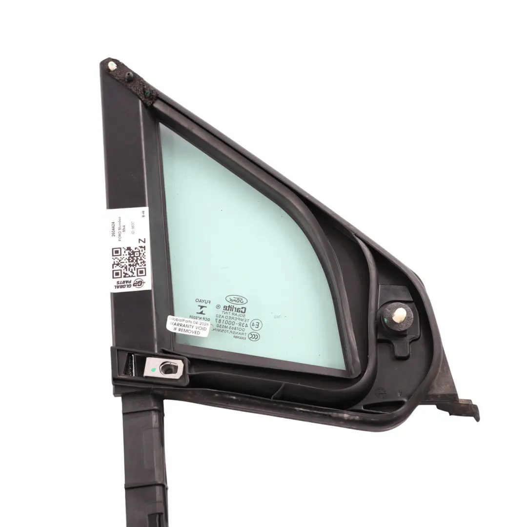 MK4 Vitre Quart Porte Avant Gauche AS2 pour Ford Mondeo à propos du numéro de pièce 2604424 Ford Mondeo MK4 Vitre Quart Porte Avant Gauche AS2 - SKU 2604424 - Numéro de pièce 2604424