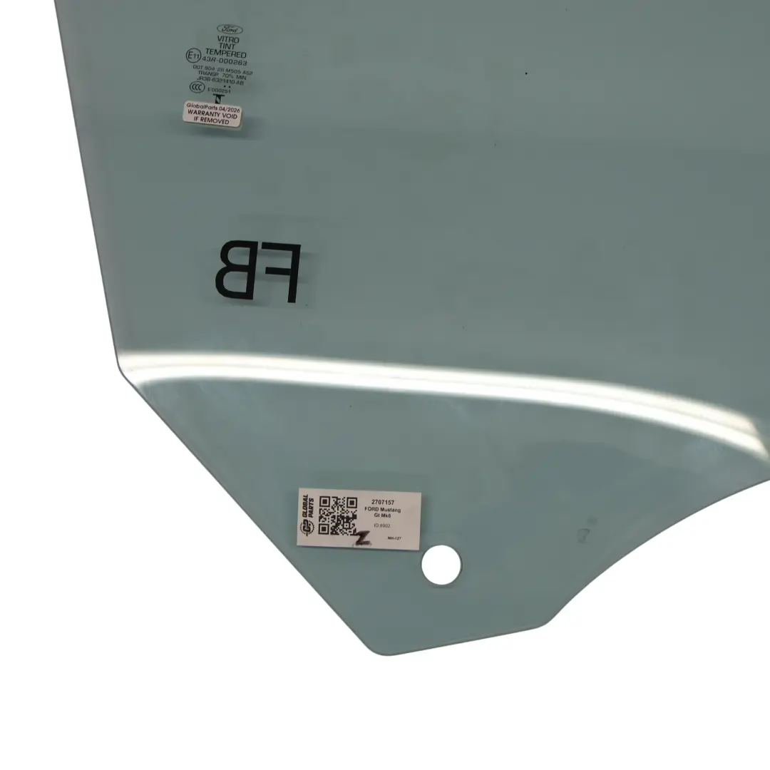 Ford Mustang Mk6 Front Door Window Glass Glazing AS2 Right O/S JR3B-6321410-AB - SKU 2707157 - Part number 2707157