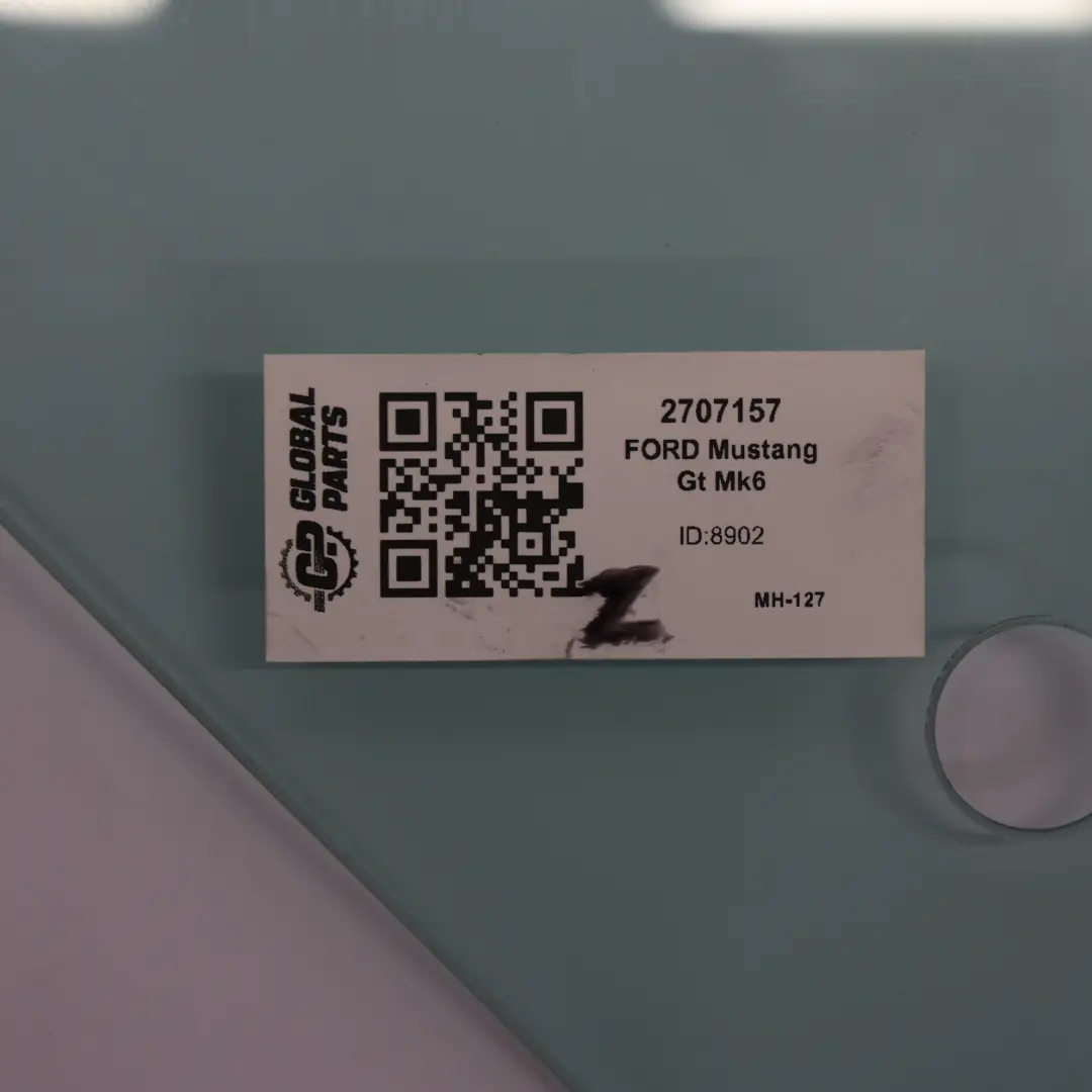 Mk6 Front Door Window Glass Glazing AS2 Right O/S JR3B-6321410-AB to Ford Mustang with Part number 2707157 Ford Mustang Mk6 Front Door Window Glass Glazing AS2 Right O/S JR3B-6321410-AB - SKU 2707157 - Part number 2707157