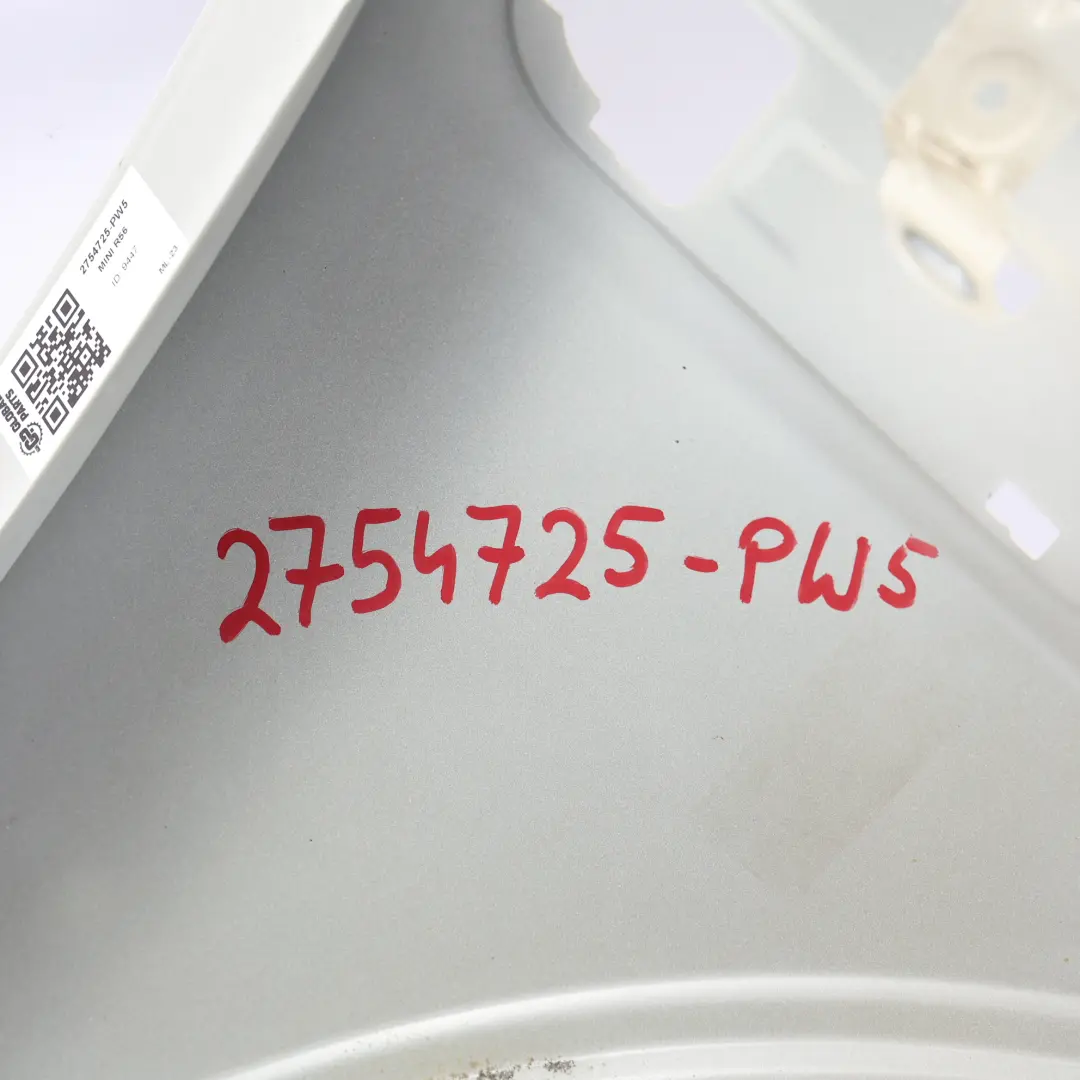 Mini R55 R56 Panel Lateral Delantero Izquierdo Guardabarros Pepper White - 850 - SKU 2754725-PW5 - Número de pieza 2754725