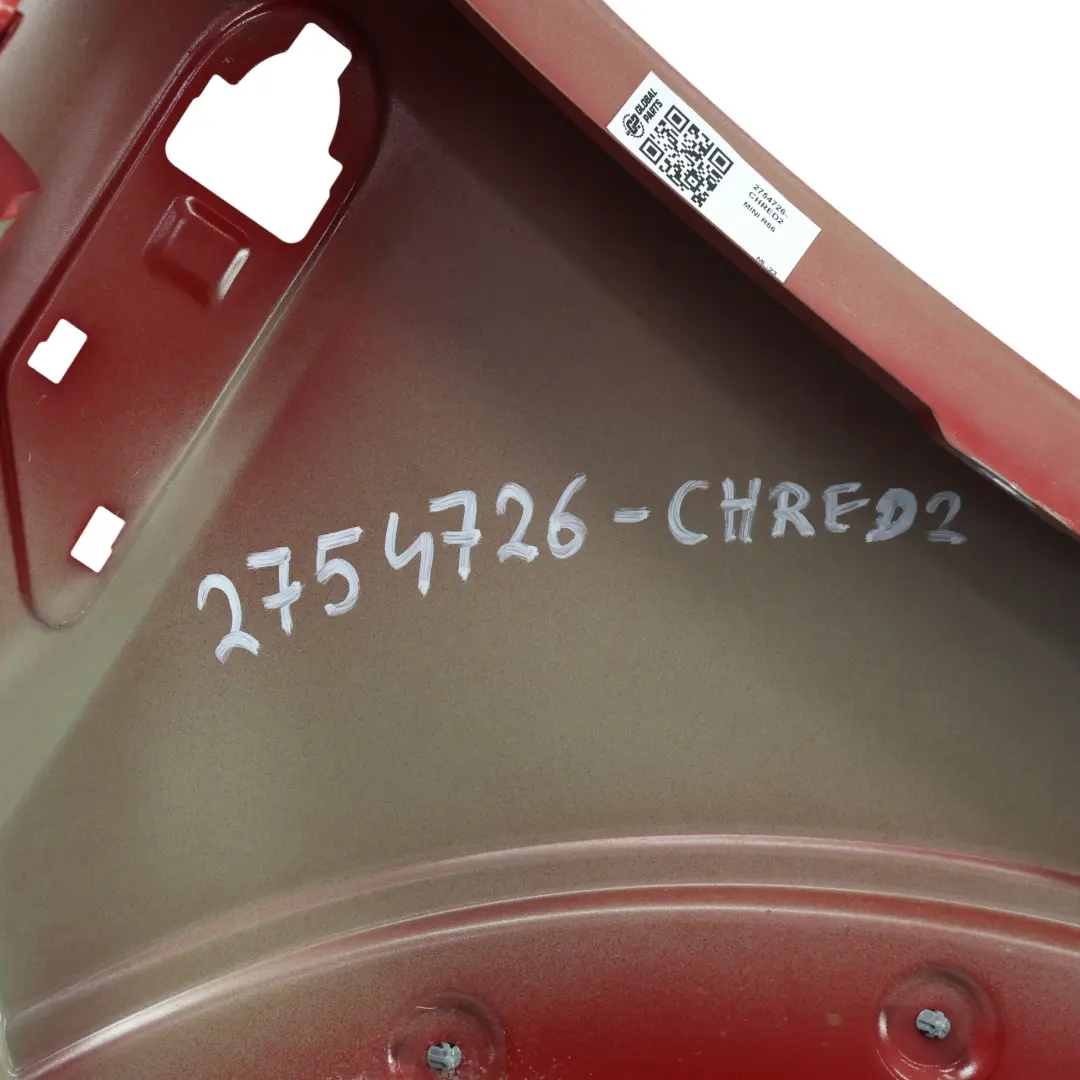 Błotnik Prawy Przód Chili Red do Mini R55 R56 R57 o numerze 2754726 Mini R55 R56 R57 Błotnik Prawy Przód Chili Red - SKU 2754726-CHRED2 - Numer Części 2754726