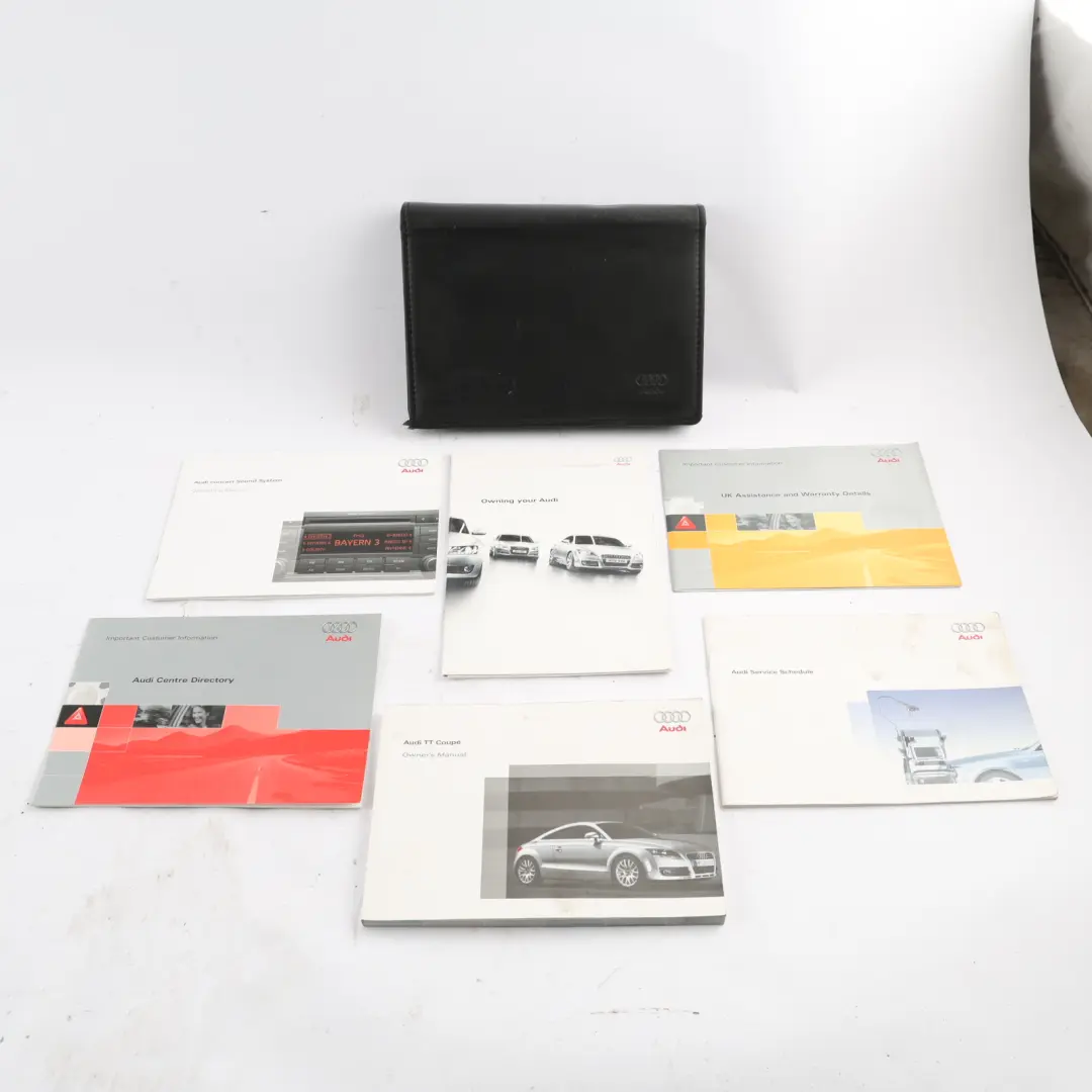 Audi TT 8J Owner's Handbook Manual Service Booklet Pouch Case Wallet Set - SKU 2815618J320 - Part number 2815618J320