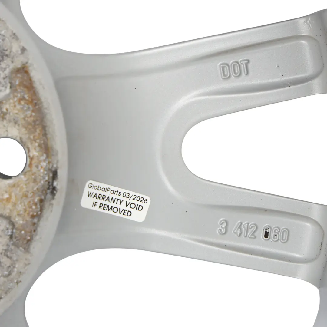 Jante en alliage d'argent 17" 8J Rayons Doubles 148 ET:46 pour BMW X3 E83 à propos du numéro de pièce 3412060 BMW X3 E83 Jante en alliage d'argent 17" 8J Rayons Doubles 148 ET:46 - SKU 3412060-1 - Numéro de pièce 3412060