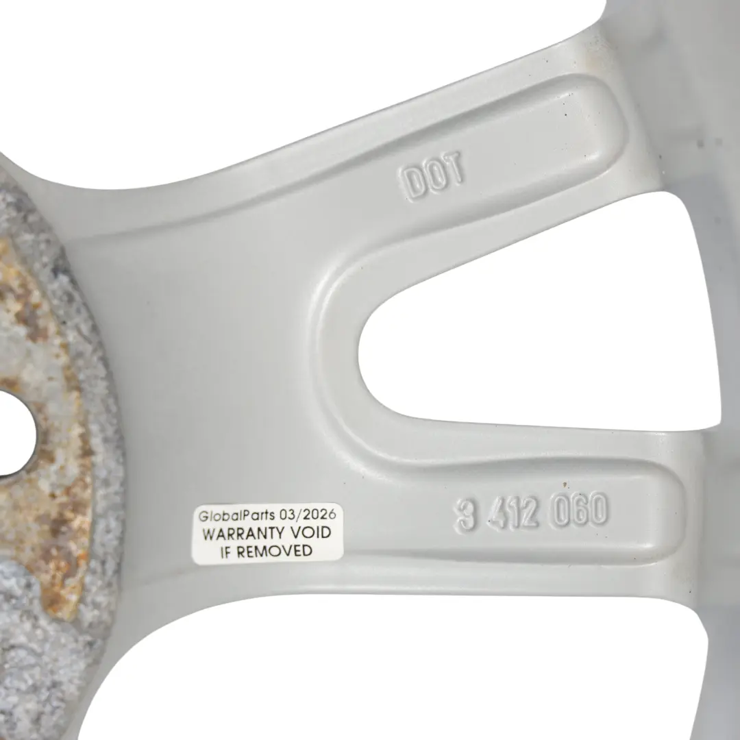 Alloy Wheel Rim 17" Double Spoke 148 ET:46 8J to BMW X3 E83 Silver with Part number 3412060 BMW X3 E83 Silver Alloy Wheel Rim 17" Double Spoke 148 ET:46 8J - SKU 3412060-3 - Part number 3412060