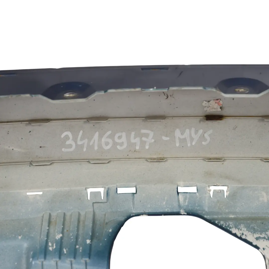 Bumper Cover Panel M Sport PDC Mysticblau Metallic - A07 to BMW X3 E83 LCI Rear with Part number 3416947 BMW X3 E83 LCI Rear Bumper Cover Panel M Sport PDC Mysticblau Metallic - A07 - SKU 3416947-MYS - Part number 3416947