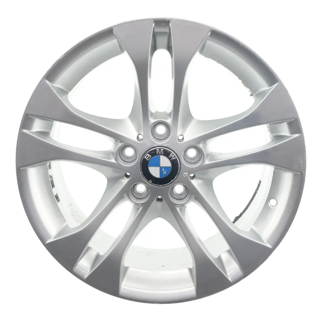 Silber Alu Felge Alufelge 18" Doppelspeiche 205 8J ET:46 für BMW X3 er E83 mit Teilenummer 3417394 BMW X3 er E83 Silber Alu Felge Alufelge 18" Doppelspeiche 205 8J ET:46 - SKU 3417394-3 - Teilenummer 3417394