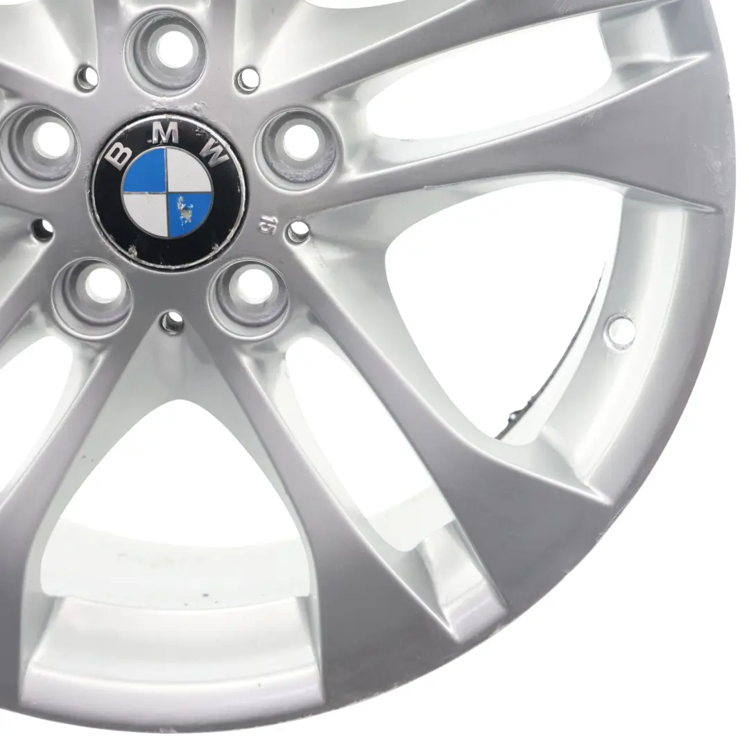 Silber Alu Felge Alufelge 18" Doppelspeiche 205 8J ET:46 für BMW X3 er E83 mit Teilenummer 3417394 BMW X3 er E83 Silber Alu Felge Alufelge 18" Doppelspeiche 205 8J ET:46 - SKU 3417394-3 - Teilenummer 3417394