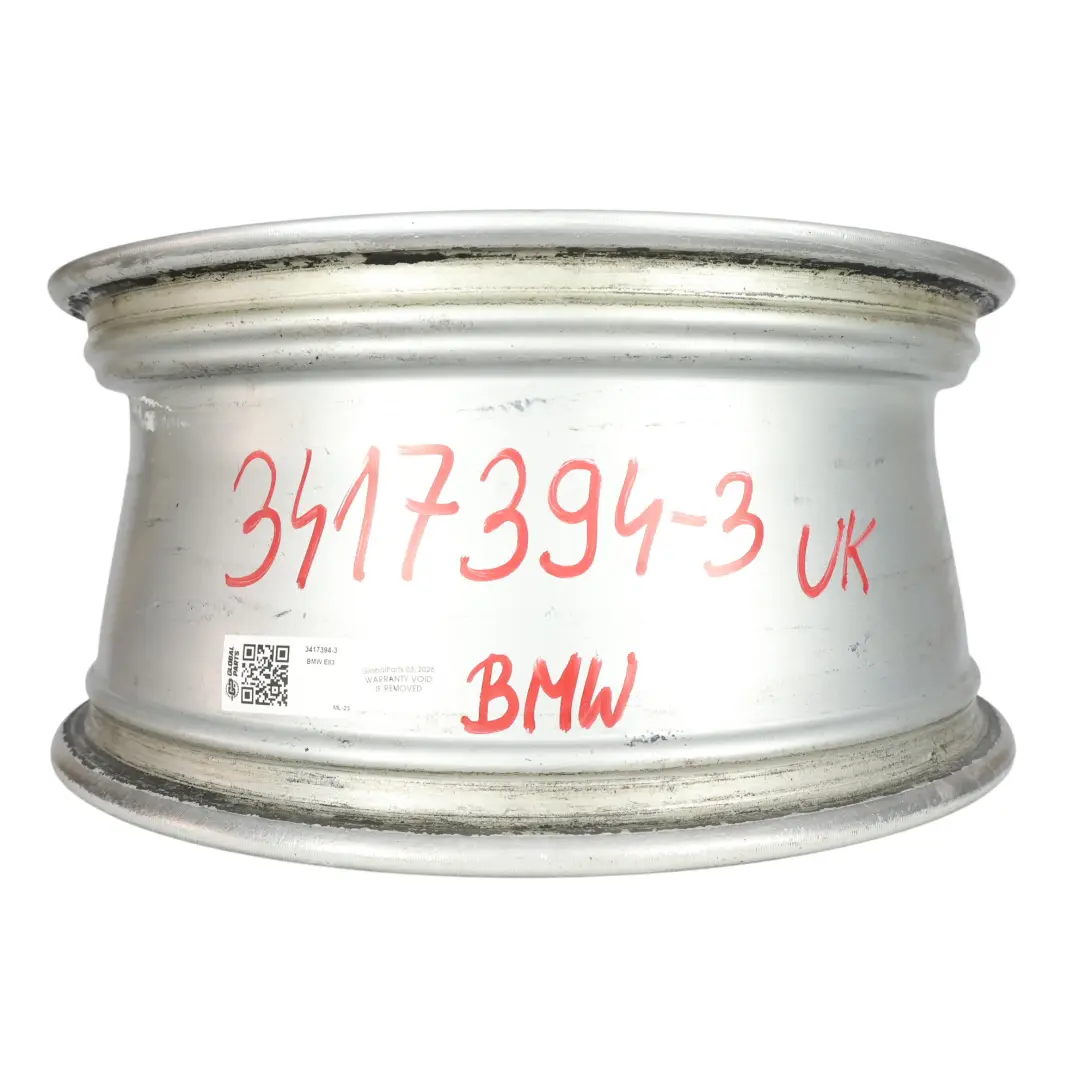 Silber Alu Felge Alufelge 18" Doppelspeiche 205 8J ET:46 für BMW X3 er E83 mit Teilenummer 3417394 BMW X3 er E83 Silber Alu Felge Alufelge 18" Doppelspeiche 205 8J ET:46 - SKU 3417394-3 - Teilenummer 3417394