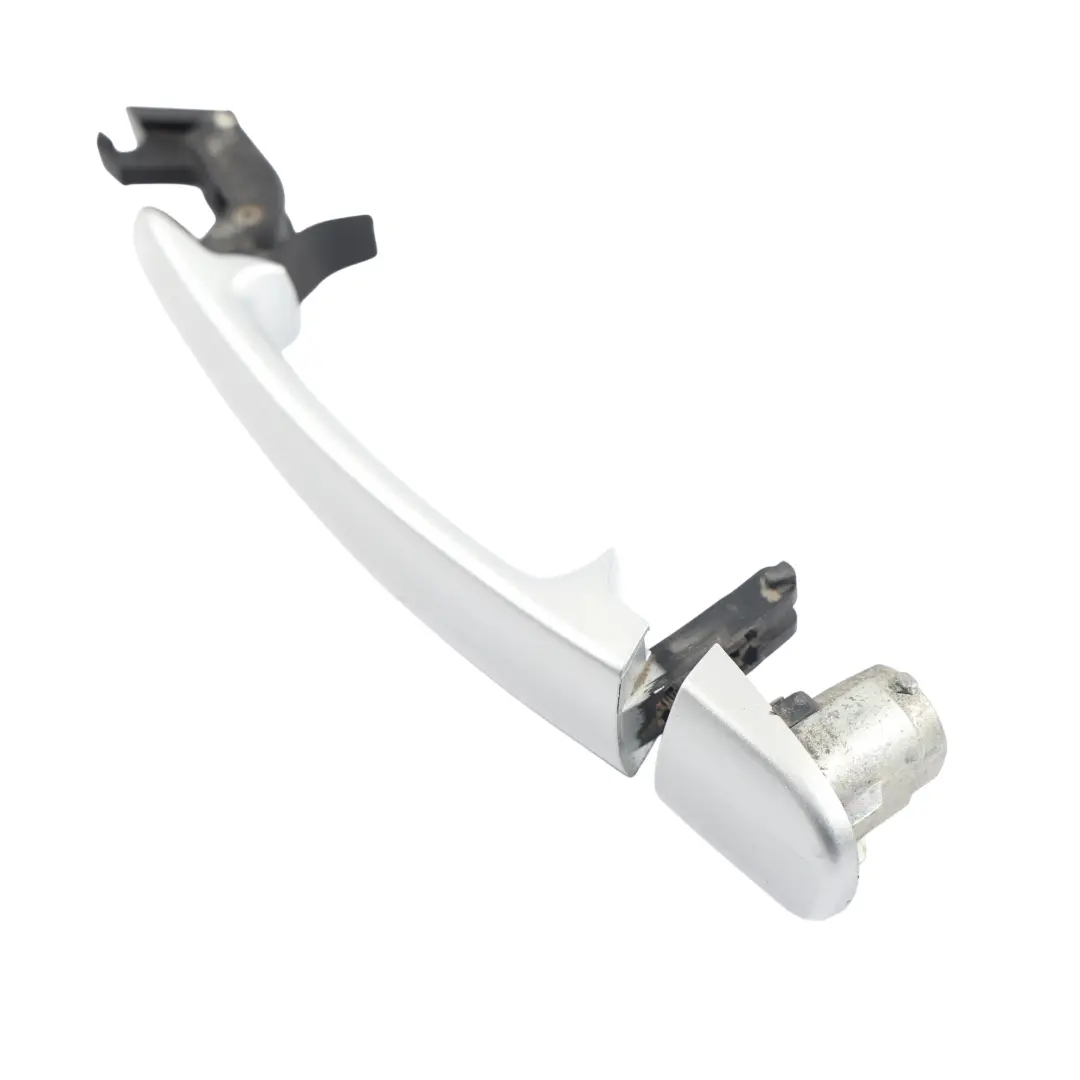 Volkswagen Golf Mk6 Tylna Lewa Klamka Drzwi Srebrny Reflex A7W - SKU 3B0837205G-RES - Numer Części 3B0837205G