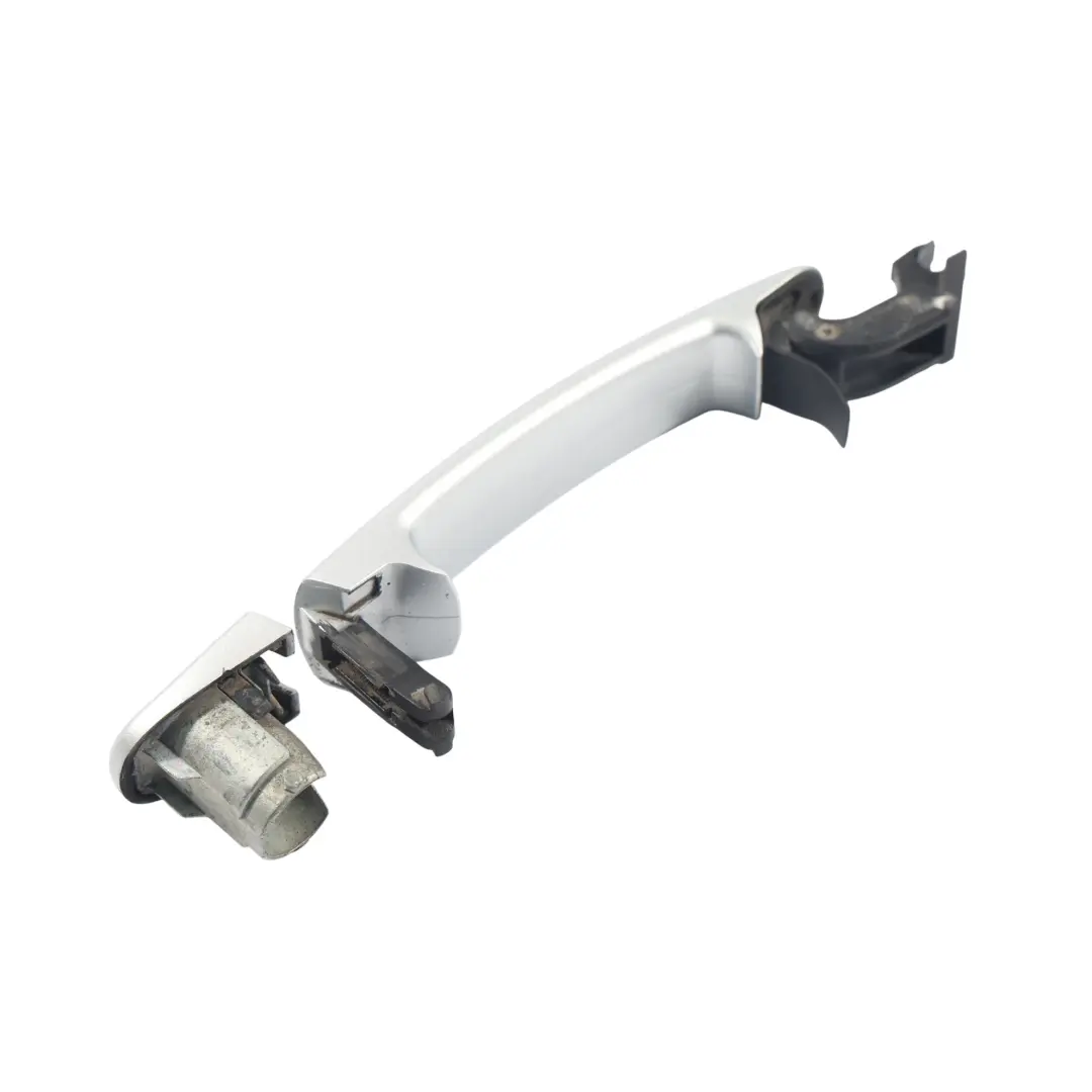 Volkswagen Golf Mk6 Tylna Lewa Klamka Drzwi Srebrny Reflex A7W - SKU 3B0837205G-RES - Numer Części 3B0837205G