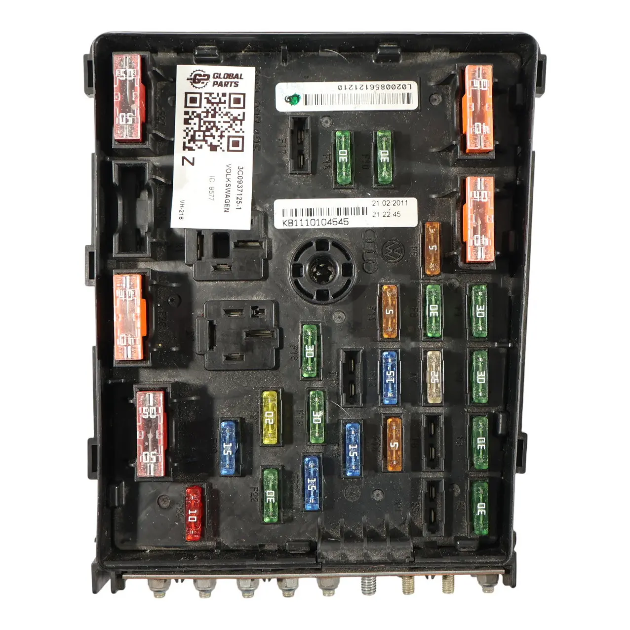 Volkswagen Passat B6 Sharan 7N Módulo Unidad Eléctrica Caja Fusibles 3C0937125