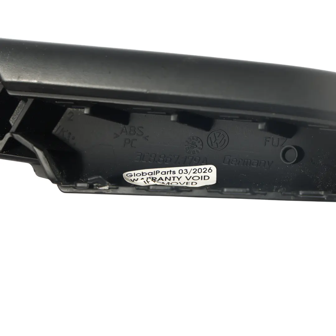 Tirador Puerta Interior Delantero Izquierdo para Volkswagen Passat CC con número de pieza 3C8867179A Volkswagen Passat CC Tirador Puerta Interior Delantero Izquierdo - SKU 3C8867179A - Número de pieza 3C8867179A