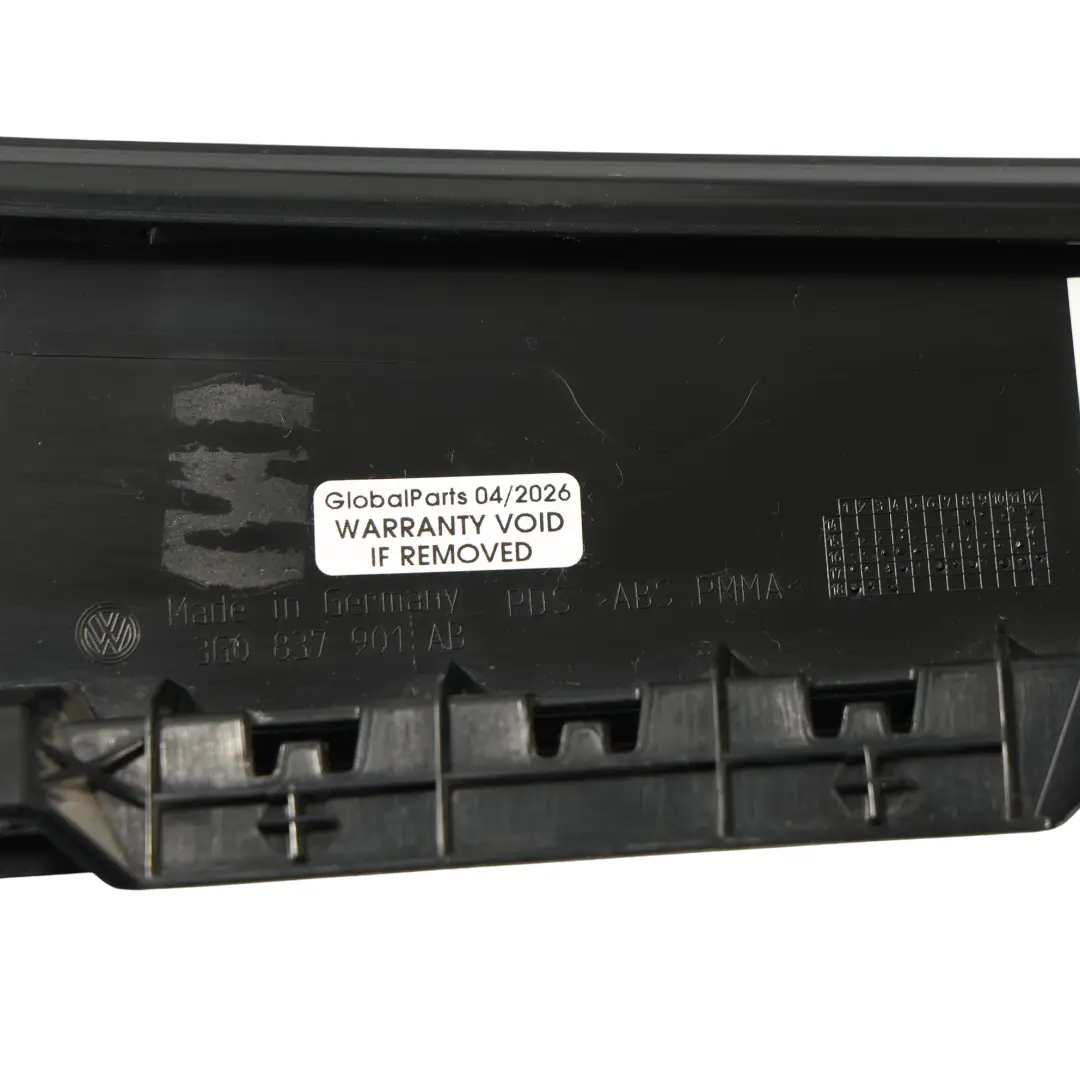 Volkswagen Passat B8 Moldura Pilar Puerta Delantero Izquierdo - SKU 3G0837901AB - Número de pieza 3G0837901AB