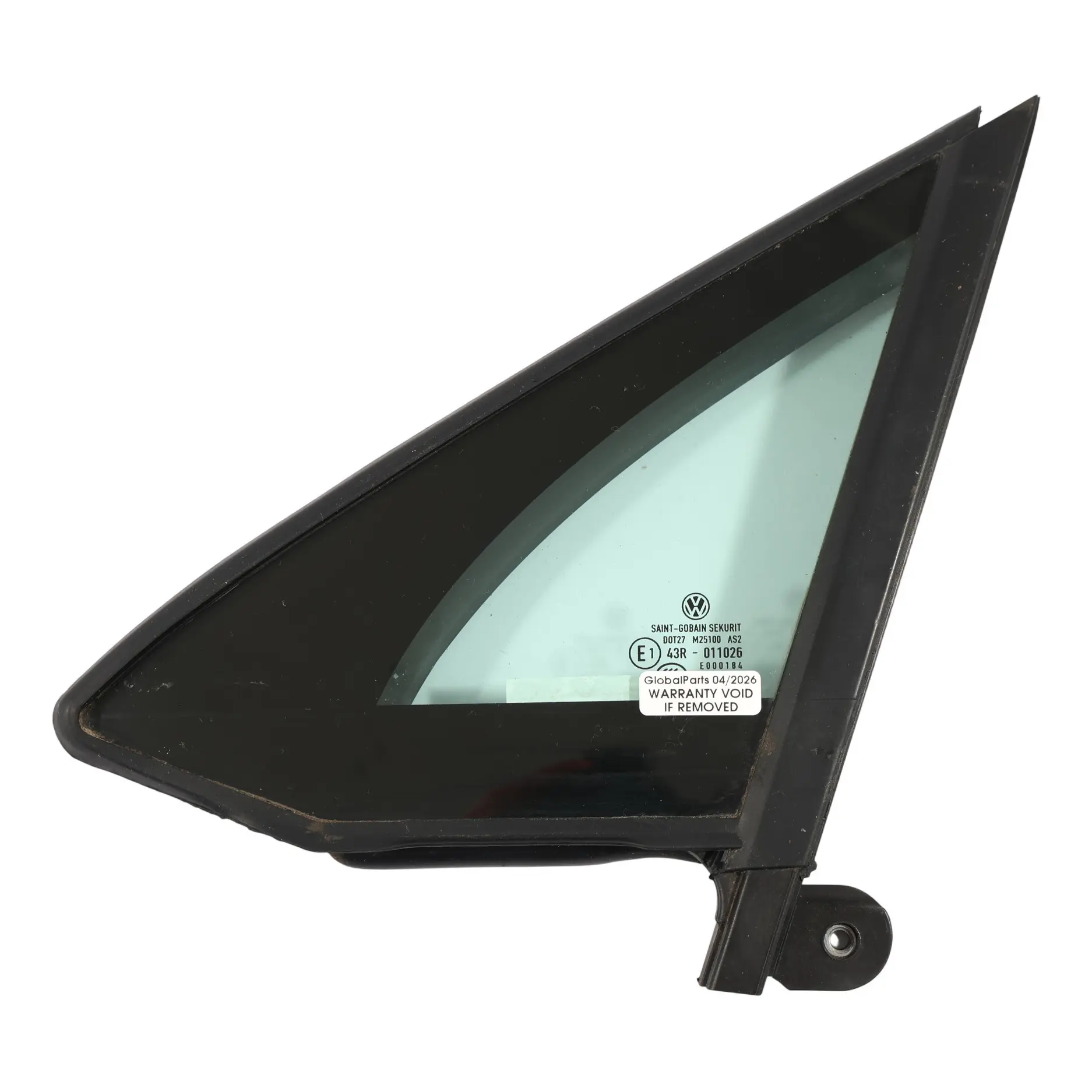 Volkswagen Passat B8 Door Triangle Window Glass AS2 Front Left N/S 3G0845113F