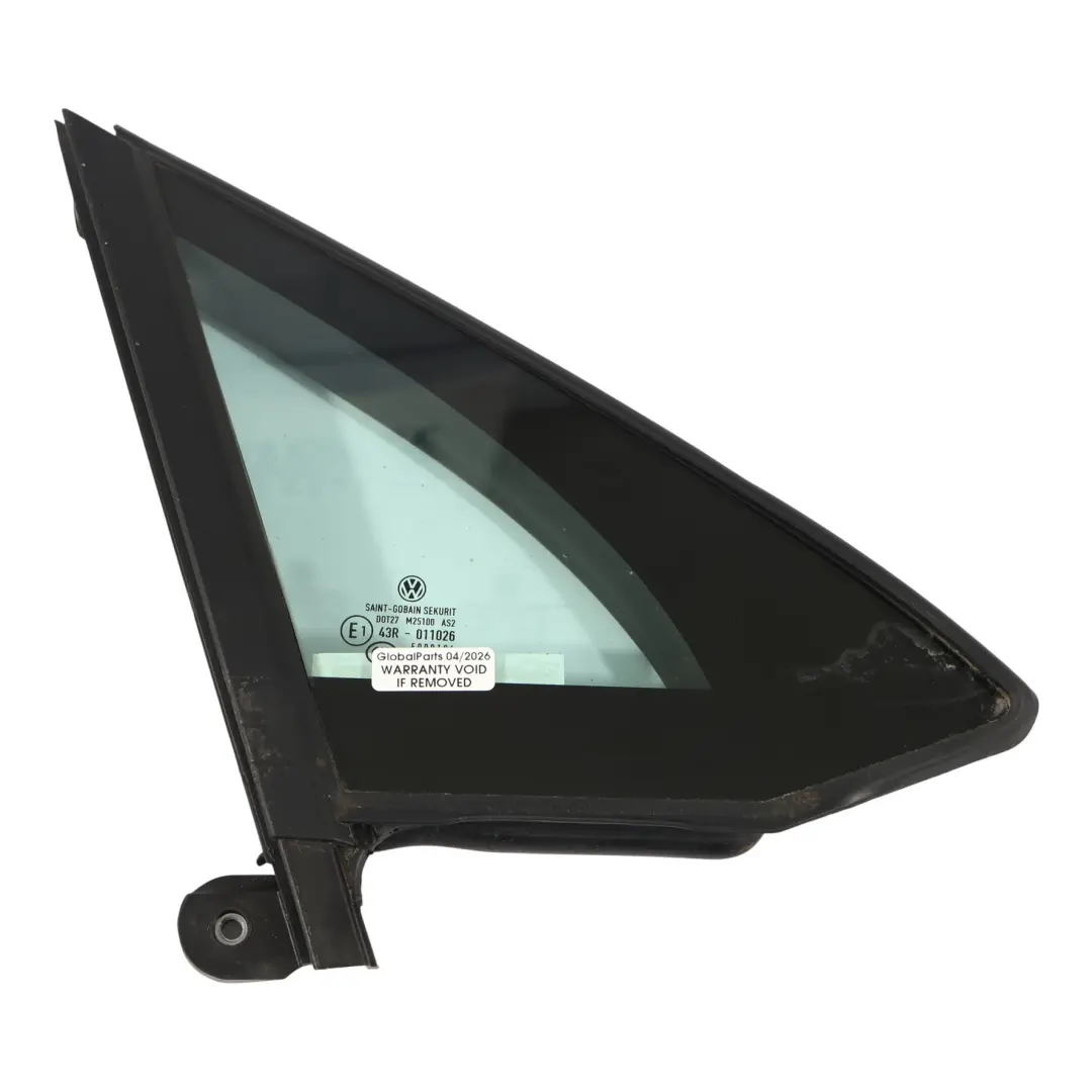 Quarter Window Glass Front Right O/S AS2 to Volkswagen Passat B8 with Part number 3G0845114F Volkswagen Passat B8 Quarter Window Glass Front Right O/S AS2 - SKU 3G0845114F - Part number 3G0845114F