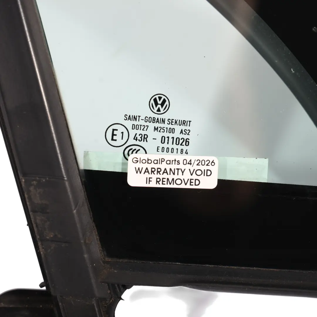 Quarter Window Glass Front Right O/S AS2 to Volkswagen Passat B8 with Part number 3G0845114F Volkswagen Passat B8 Quarter Window Glass Front Right O/S AS2 - SKU 3G0845114F - Part number 3G0845114F