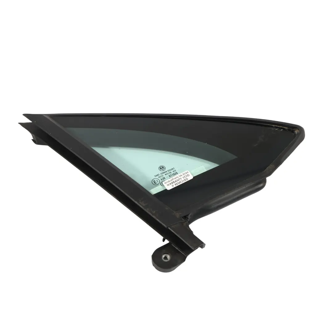 Quarter Window Glass Front Right O/S AS2 to Volkswagen Passat B8 with Part number 3G0845114F Volkswagen Passat B8 Quarter Window Glass Front Right O/S AS2 - SKU 3G0845114F - Part number 3G0845114F
