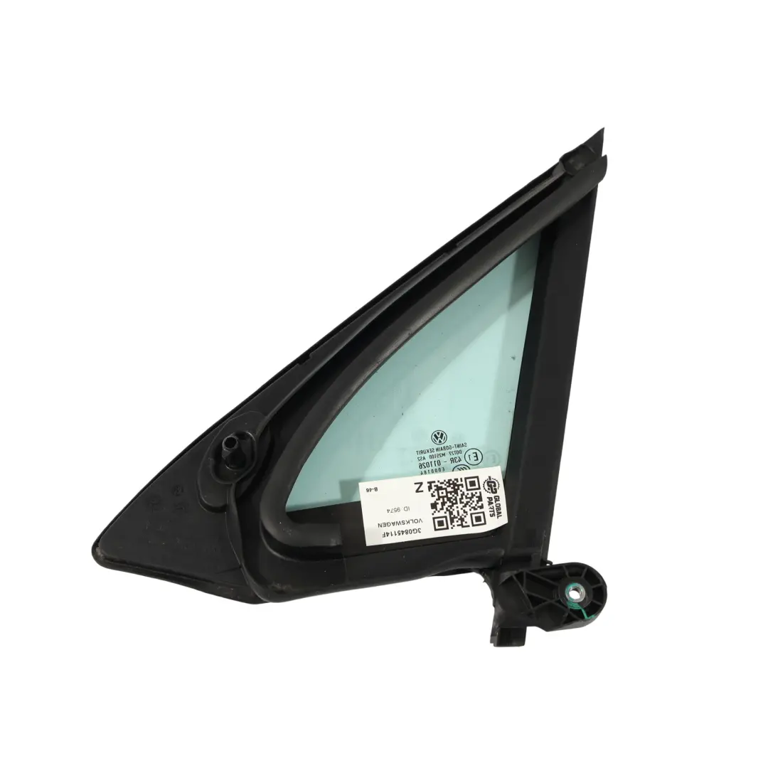 Volkswagen Passat B8 Quarter Window Glass Front Right O/S AS2 - SKU 3G0845114F - Part number 3G0845114F