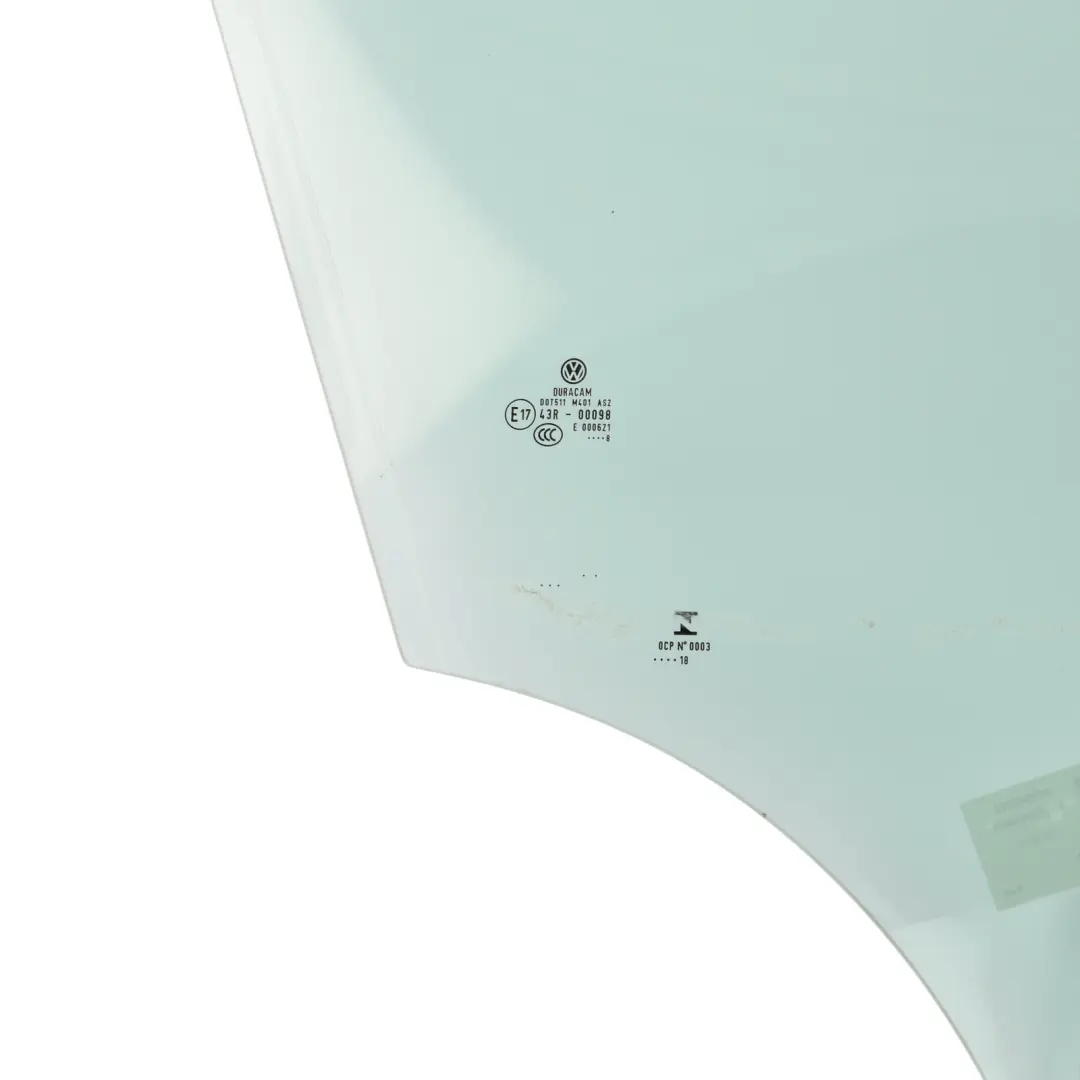 VW Volkswagen Passat B8 Door Window Glass Front Right O/S AS2 Green - SKU 3G0845202 - Part number 3G0845202