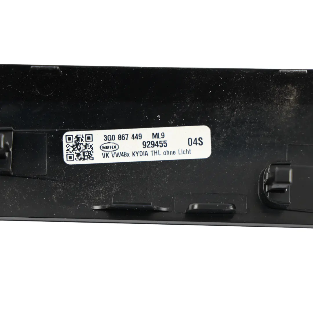 VW Passat B8 Interior Door Handle Trim Cover Rear Left N/S Aluminium - SKU 3G0867449 - Part number 3G0867449