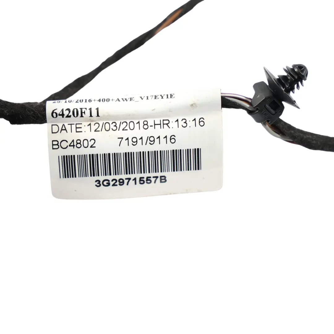 Door Wiring Loom Front Left N/S to Volkswagen Passat B8 with Part number 3G2971557B Volkswagen Passat B8 Door Wiring Loom Front Left N/S - SKU RHD-3G2971557B - Part number 3G2971557B